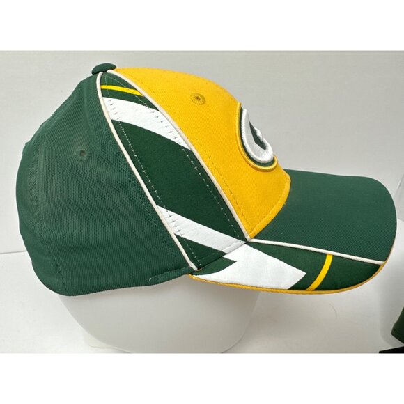 Reebok Green Bay Packers Hat NFL Fitted Cap Green Gold Men’s - Picture 4 of 9